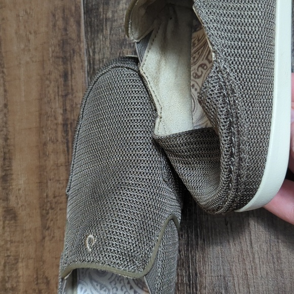 Olukai Wailua Mesh Slip on Fold Down Heel Size 8.0 in Tan Brown - Picture 6 of 8